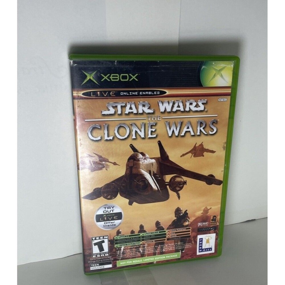 Star Wars: The Clone Wars/Tetris Worlds (Microsoft Xbox, 2003) Limited Edition